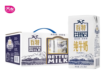 天友百特金裝純牛奶250ml*12