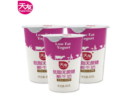 天友低脂無蔗糖酸牛奶（160g）